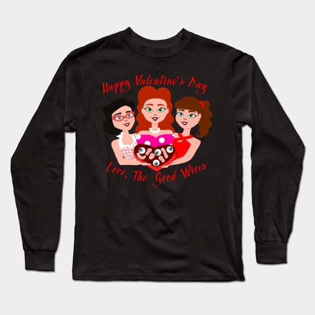 Be My Valentine Long Sleeve T-Shirt by Mad Ginger Entertainment 